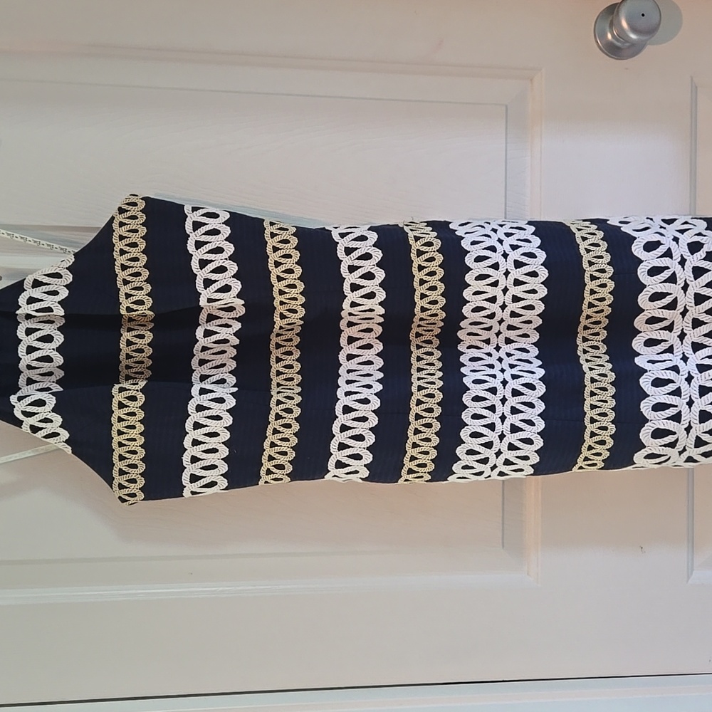 Lilly Pulitzer Navy Nautical Halter Dress